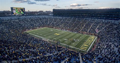 Michigan Stadium will have blue end zones for first time