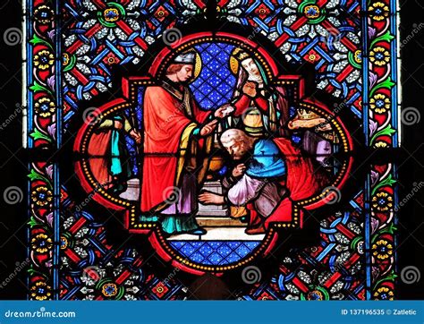 Baptism of Clovis, First Christian King of France Stock Image - Image of king, religious: 137196535