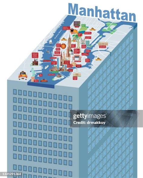 Map Of Manhattan Cartoon Photos and Premium High Res Pictures - Getty ...