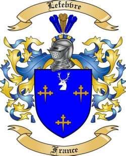 Lefebvre Family Crest from France2 by The Tree Maker