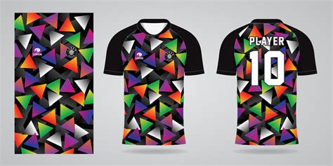 colorful football jersey sport design template 13170612 Vector Art at ...