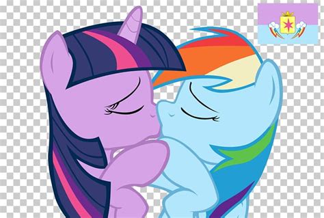 Rainbow Dash Pinkie Pie Twilight Sparkle Pony Kiss PNG, Clipart, Art, Cartoon, Cheek, Cool ...