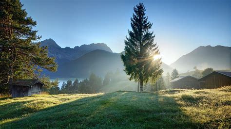 photography, Landscape, Nature, Water, Grass, Trees, Plants, Sunrise, Lake Wallpapers HD ...