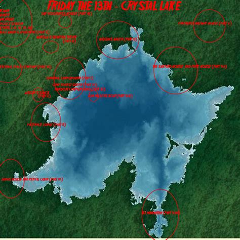 Camp Crystal Lake Map