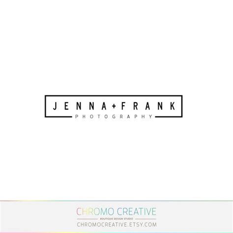 the logo for jenny affrank photography is shown in black and white, with an abstract