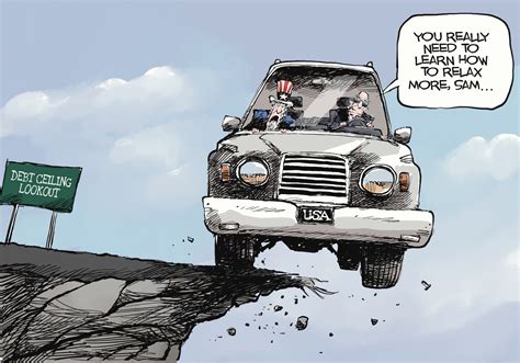 Editorial Cartoon: Debt Ceiling Cliff - The Independent | News Events Opinion More