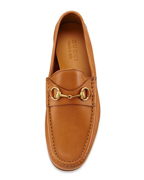 Lyst - Gucci Leather Horsebit Loafer in Brown for Men