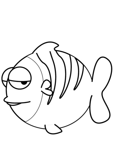 Cartoon Fish Coloring Pages