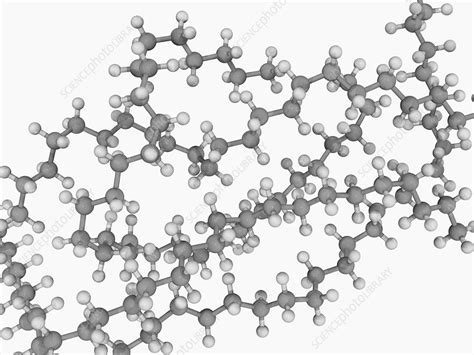 Polyethylene molecule - Stock Image - F004/6574 - Science Photo Library