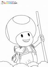 Coloriage Toad à Imprimer sketch template