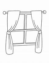 Window Coloring Page  Home sketch template