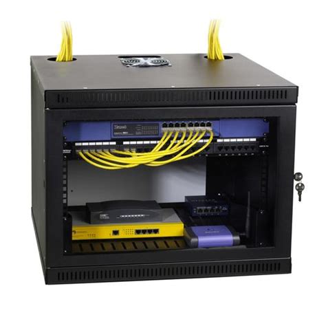 8U Security Wall Rack Enclosure | Home network, Network rack, Server room