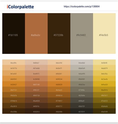 2 Latest Color Schemes with Graphite And Wheat Color tone combinations | 2023 | iColorpalette