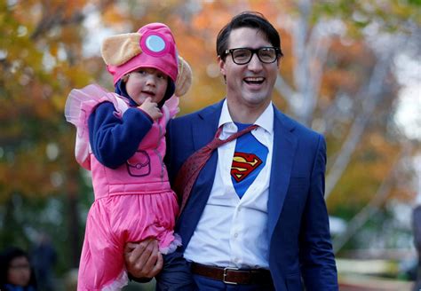 Canadian Prime Minister Justin Trudeau dons Clark Kent costume for ...