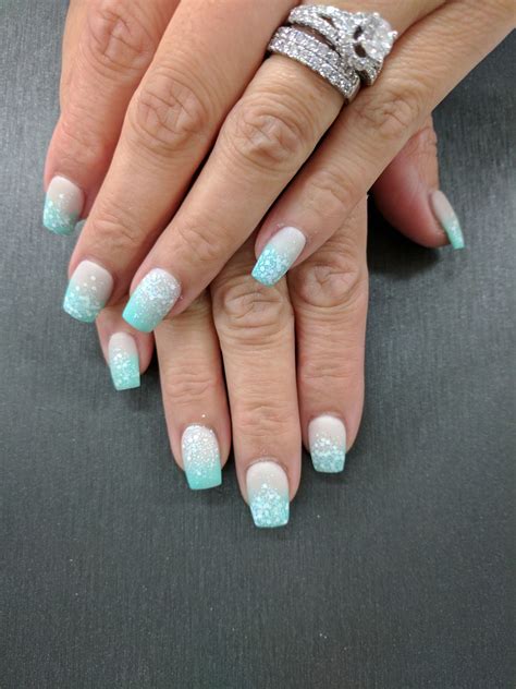 Kiara Sky Ombre Dip Powder Nail Art | Powder blue nails, Nail art ombre, Nail dipping powder colors