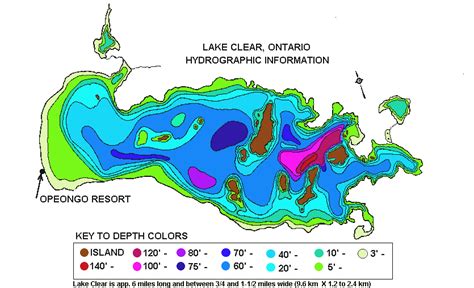 Hydrographic Map | Fishing on Lake Clear