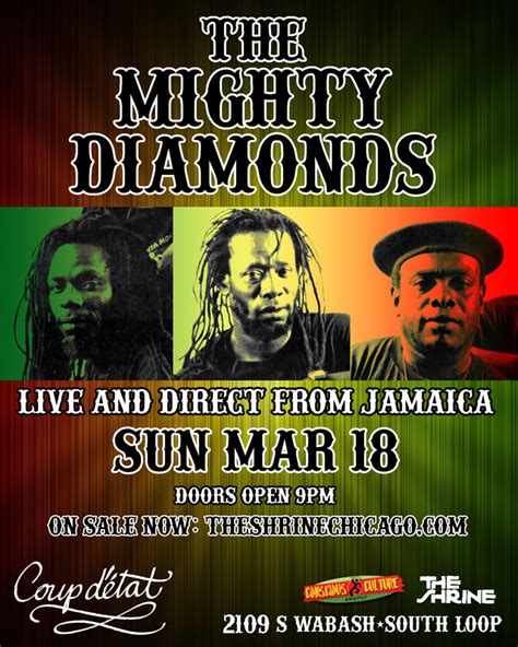 The Shrine: The Mighty Diamonds live on Sunday, March 18th