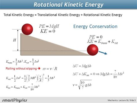 Kinetic Energy Angular Motion Formula