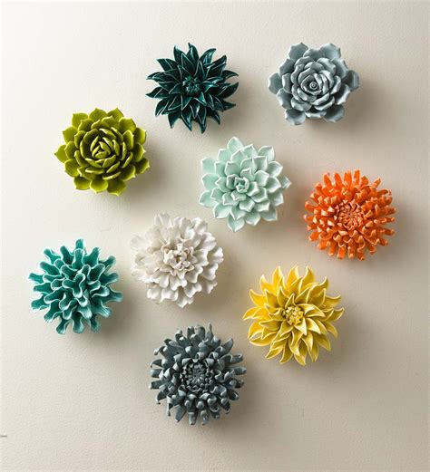 "Fresh" Collection Ceramic Flowers | Wall Décor | Home Accents | Home ...