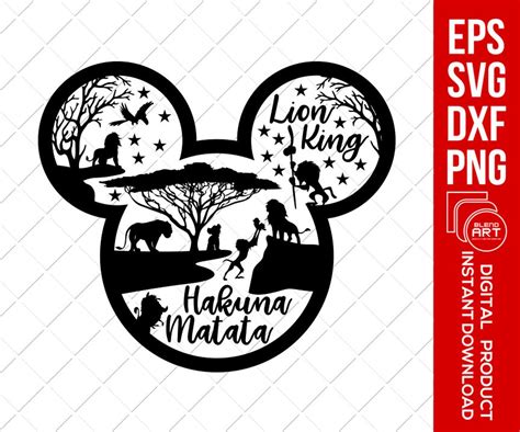 De koning SVG van de Leeuw Boom SVG Leeuw silhouet | Etsy in 2020 | Disney silhouettes, Disney ...