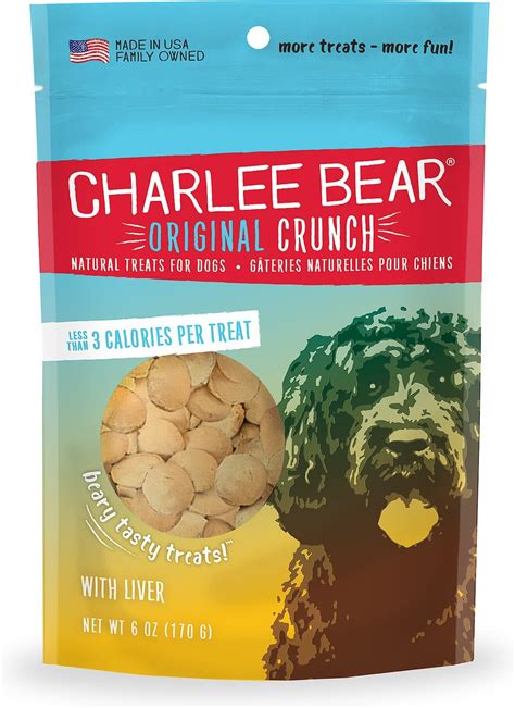 CHARLEE BEAR Liver Flavor Dog Treats, 6-oz bag - Chewy.com