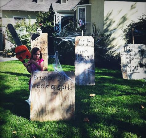 The Easiest Halloween Decoration: Old West Haunted Graveyard | Pretty ...