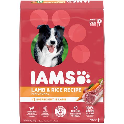 IAMS Minichunks Adult Dry Dog Food Lamb & Rice Recipe Dog Kibble - Shop ...