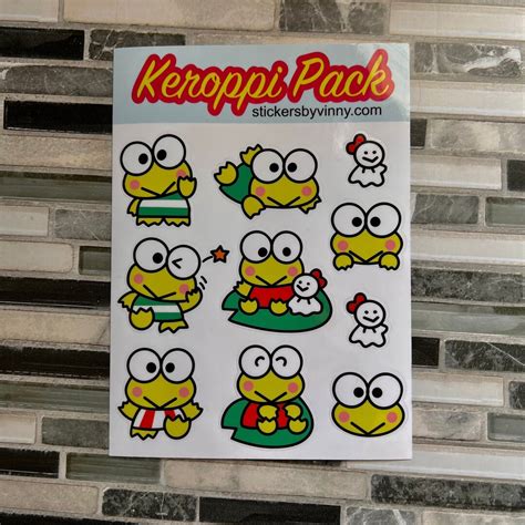 KEROPPI Stickers Keroppi Sticker Pack - Etsy