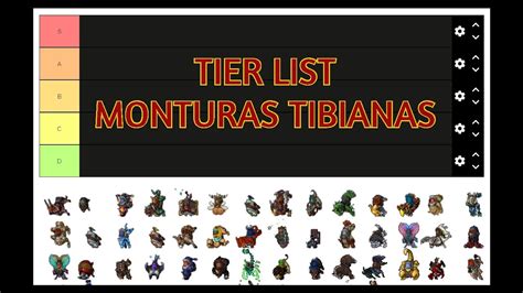 TIER LIST MOUNTS | Tibia - YouTube