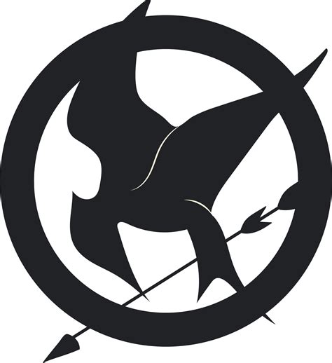 Mockingjay Symbol Black And White