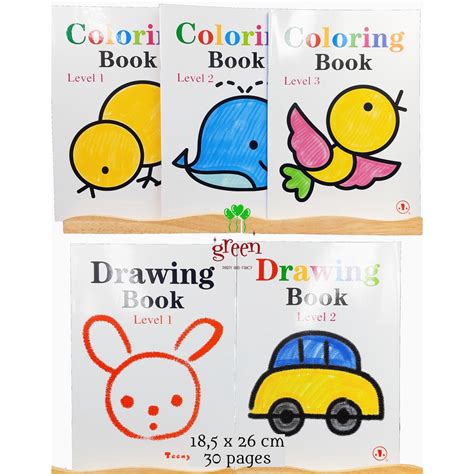 Jual Buku Mewarnai 30 Halaman Coloring Book Buku Mewarnai Anak Buku Menggambar Anak Buku Gambar ...