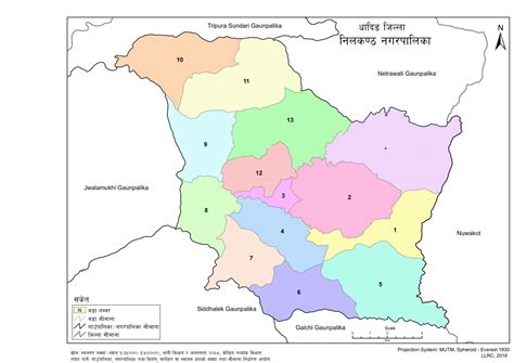 Map of Neelakantha Municipality, Dhading, Nepal – Nepal Archives