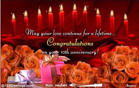 10th Anniversary congrats 10th Wedding Anniversary Wishes, Marriage Anniversary, Anniversary ...