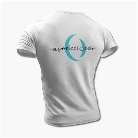 A Perfect Circle T-Shirt, A Perfect Circle Logo White Tee Shirt, Hard Rock Merchandise – Metal ...