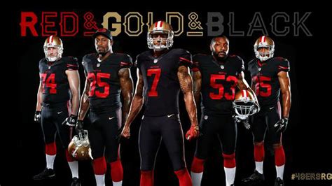 San Francisco 49ers reveal black alternate uniforms during draft ...