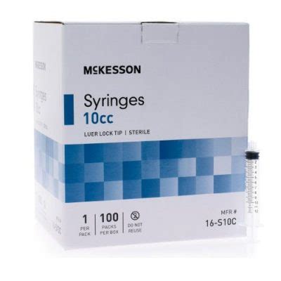 McKesson General Purpose Syringe 10 mL Blister Pack Luer Lock Tip