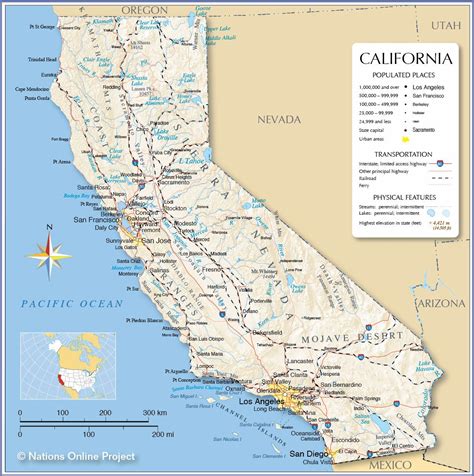 Large California Maps for Free Download and Print | High-Resolution and ...