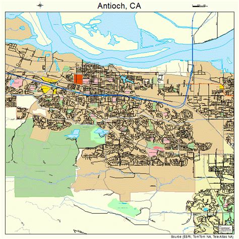 Antioch California Street Map 0602252