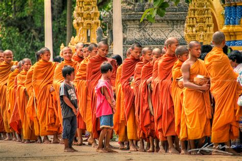 Monks During a Buddhist Ceremony in Cambodia | HDR Photography by Captain Kimo