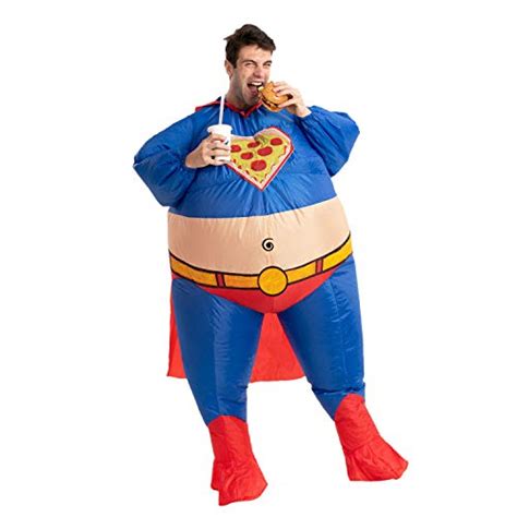 Spooktacular Creations Halloween Costume Chunky Chubby Superhero Inflatable Superhero Costume ...