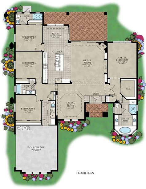 Wyndham V Open floor plan - Orlando's Premier Custom Home Builder