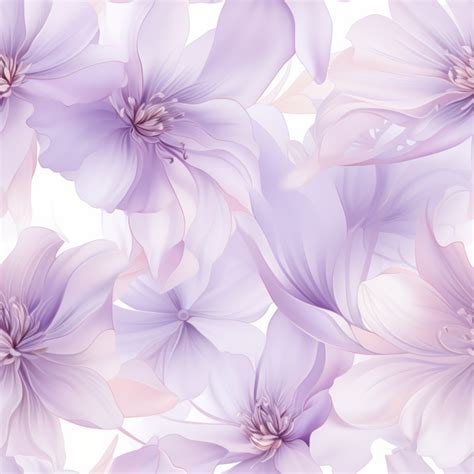 Lavender Blossom Delight Floral Design Seamless Pattern Design for Download