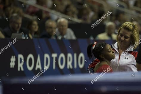 Simone Biles Coach Aimee Boorman Hug Editorial Stock Photo - Stock ...