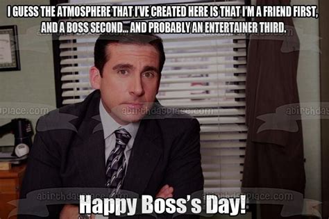 Meme the Office Michael Scott Happy Boss's Day Edible Cake Topper Imag ...