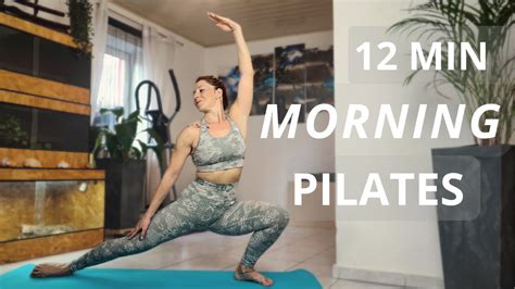 12 MIN MORNING PILATES / Wake Up + Feel Energised / FULL BODY workout ...