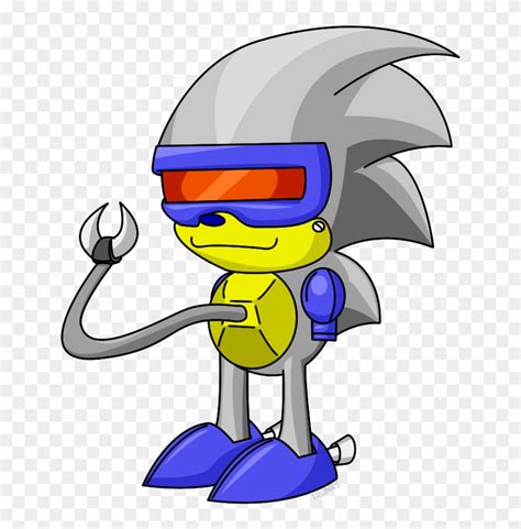 Silver Sonic Sonic 2 8bit - Sonic 2 Silver Sonic, HD Png Download - 645x773(#3437008) - PngFind