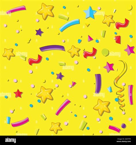 Yellow confetti background wallpaper Stock Vector Image & Art - Alamy