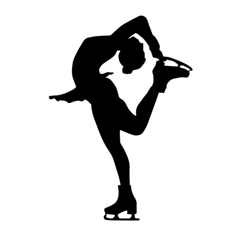 Figure Ice Skater Silhouette Sports Wall Decal Custom Vinyl - Etsy