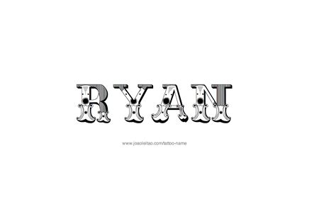 Ryan Name Tattoo Designs