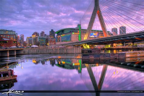 Bunker Hill Bridge Over Charles River | HDR Photography by Captain Kimo